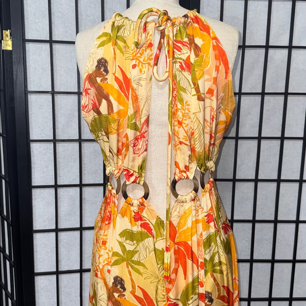 Farm Rio Tropical Cutout Maxi Dress – Size Small - Picture 5 of 12